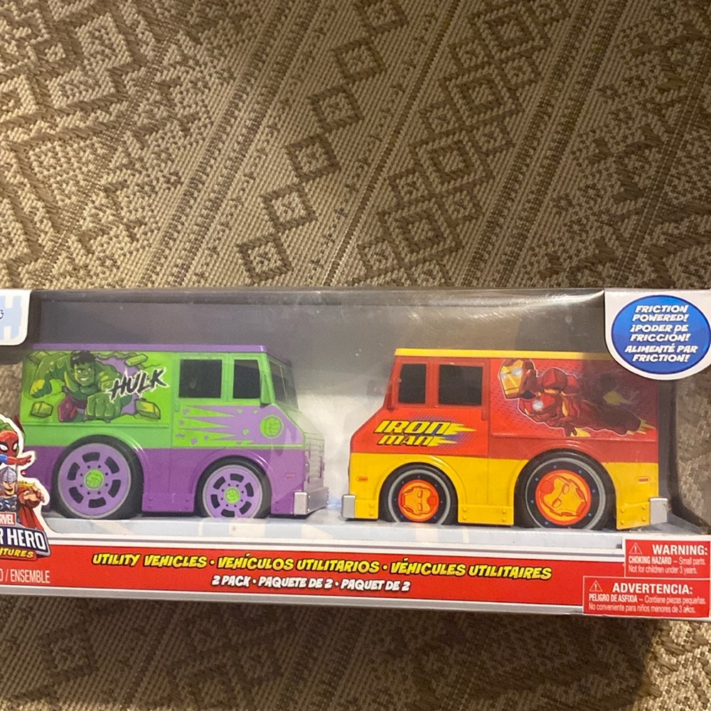 Marvel Super Hero Adventures 2 Pack Utility Vehicles